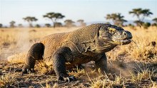 Komodo Dragon Ambush Attack