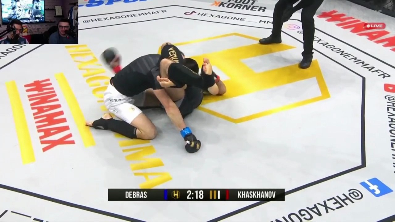 Aslan Khaskhanov vs  Kévin Debras - Hexagone mma 42 (full fight)