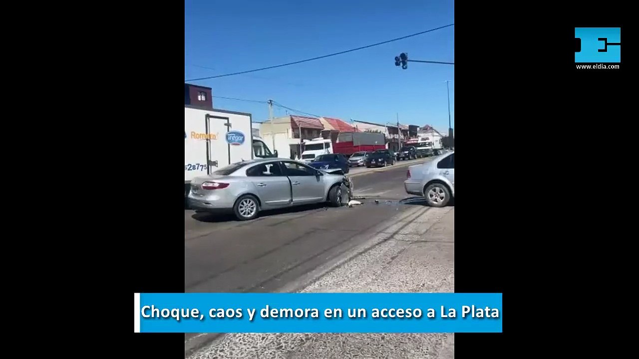 Choque, caos y demora en un acceso a La Plata