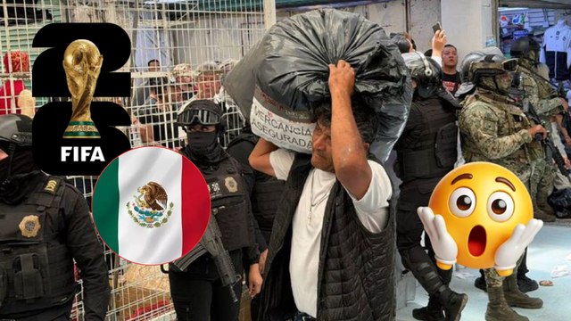 Mundial 2026: Decomisan mercancía pirata como playeras deportivas en Tepito ID#xa3e91o