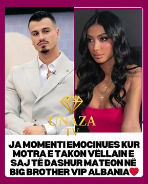 🔵Ja momenti emocinues kur motra e takon vëllain e saj të dashur Mateon në Big Brother Vip Albania❤ Big Brother Vip Live @mateoborri