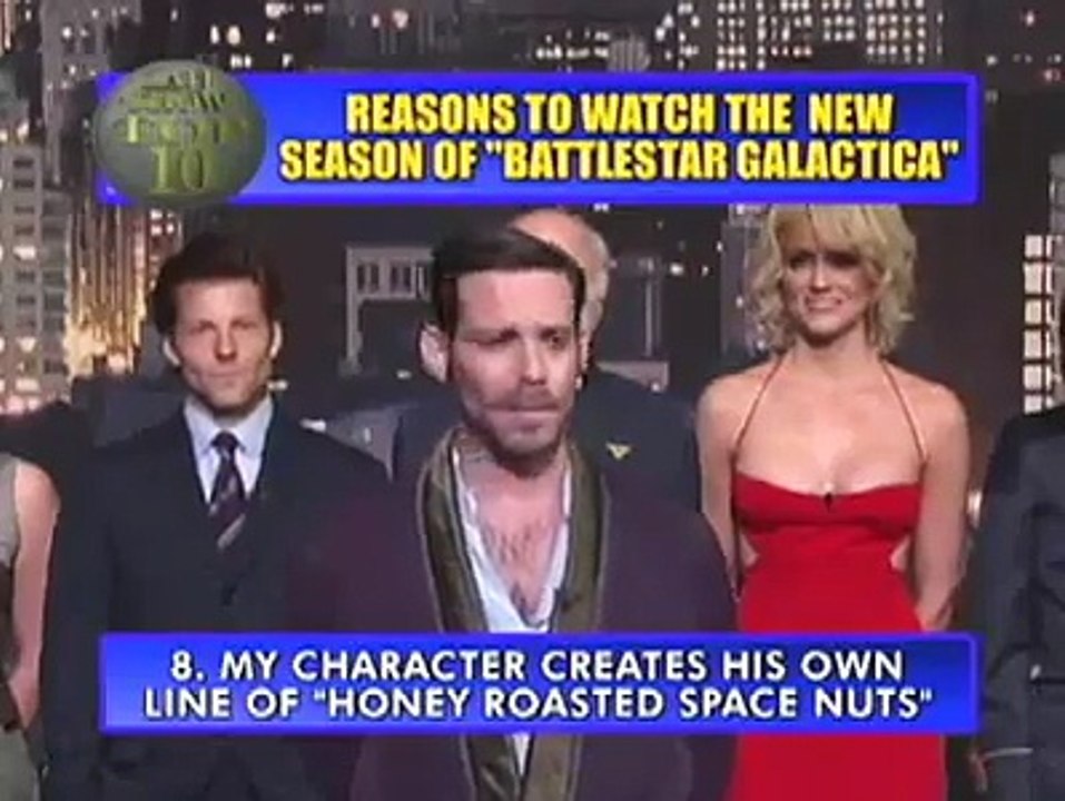 Late Show Top 10 with the cast of 'Battlestar Galactica' (2008) (David Letterman)