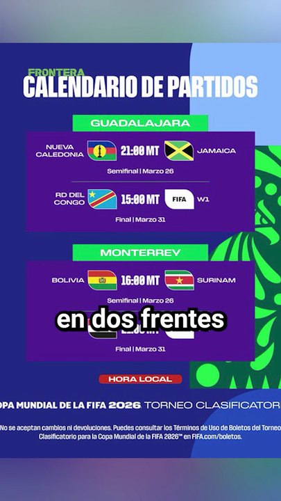 ¡Arranca el Mundial!... con el repechaje en México. 🇲🇽⚽