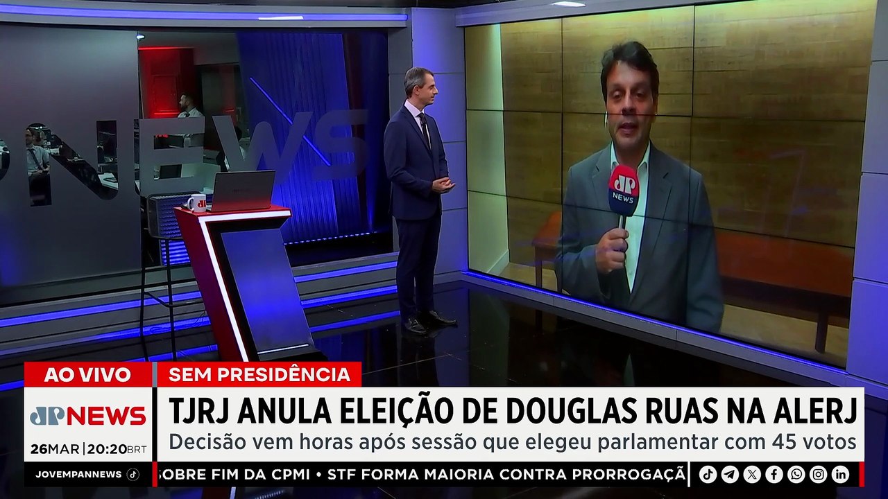 TJRJ anula eleição de Douglas Ruas à presidência da Alerj