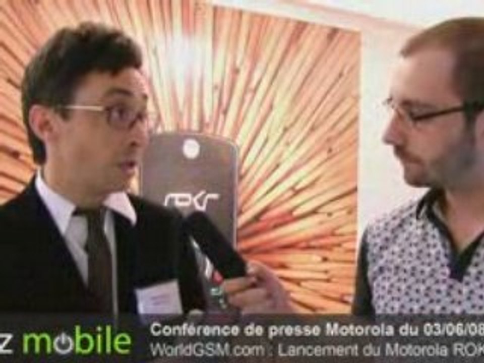 WORLDGSM : CONFERENCE DE PRESSE MOTOROLA DU 03.06.08