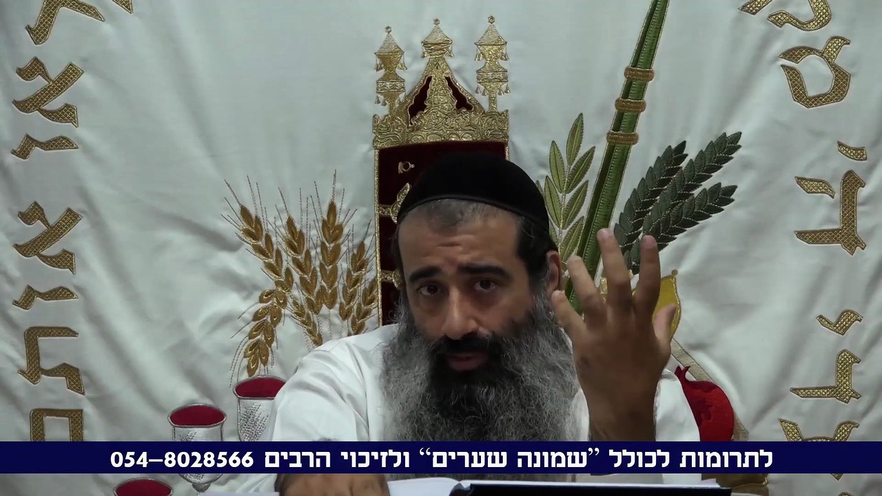 כוונות סוכות - הקפות - שיעור ג