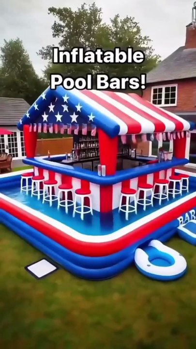 Water Blow Bar Manufacturer Inflatable Pool Bar Commercial Inflatable Beach Bar