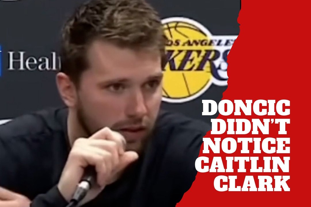 Luka Doncic was so focused he missed Caitlin Clark courtside