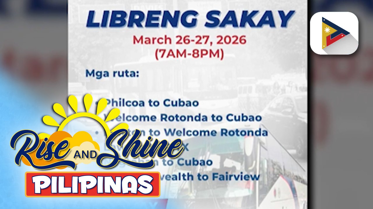DOTr, may handog na libreng sakay para sa ating mga kababayan