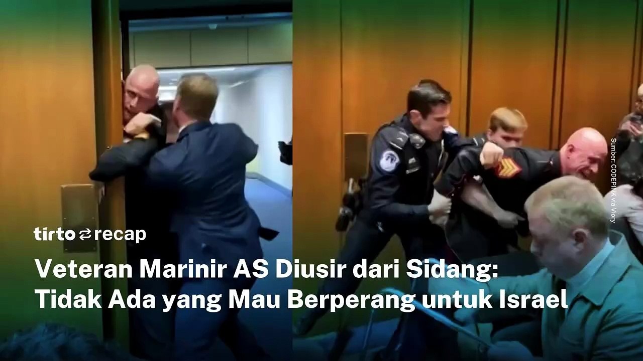 TIRTO RECAP EPS 1583 Judul: Veteran Marinir AS Protes Terkait Serangan AS-Israel ke Iran, Diusir, hingga Dilaporkan Patah Lengan | Tirto Recap Mantan sersan Korps Marinir Amerika Serikat, Brian McGinnis, dilaporkan mengalami patah lengan setelah dikeluark