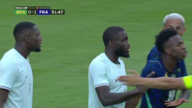 Upamecano sees red in France win over Brazil