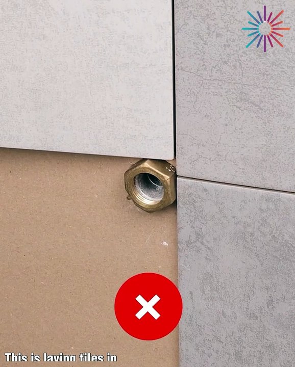 This is laying tiles in difficult spots made easy!