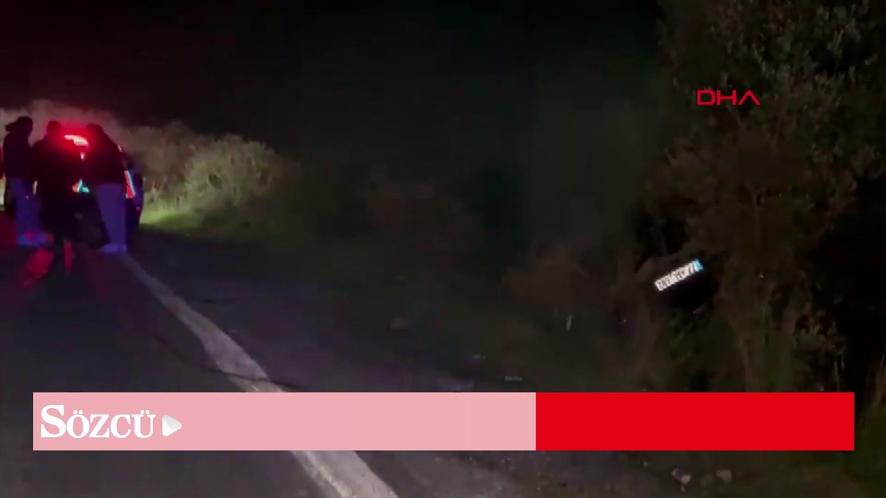 Bursa'da alkollü sürücünün kullandığı otomobil, zeytinliğe uçtu
