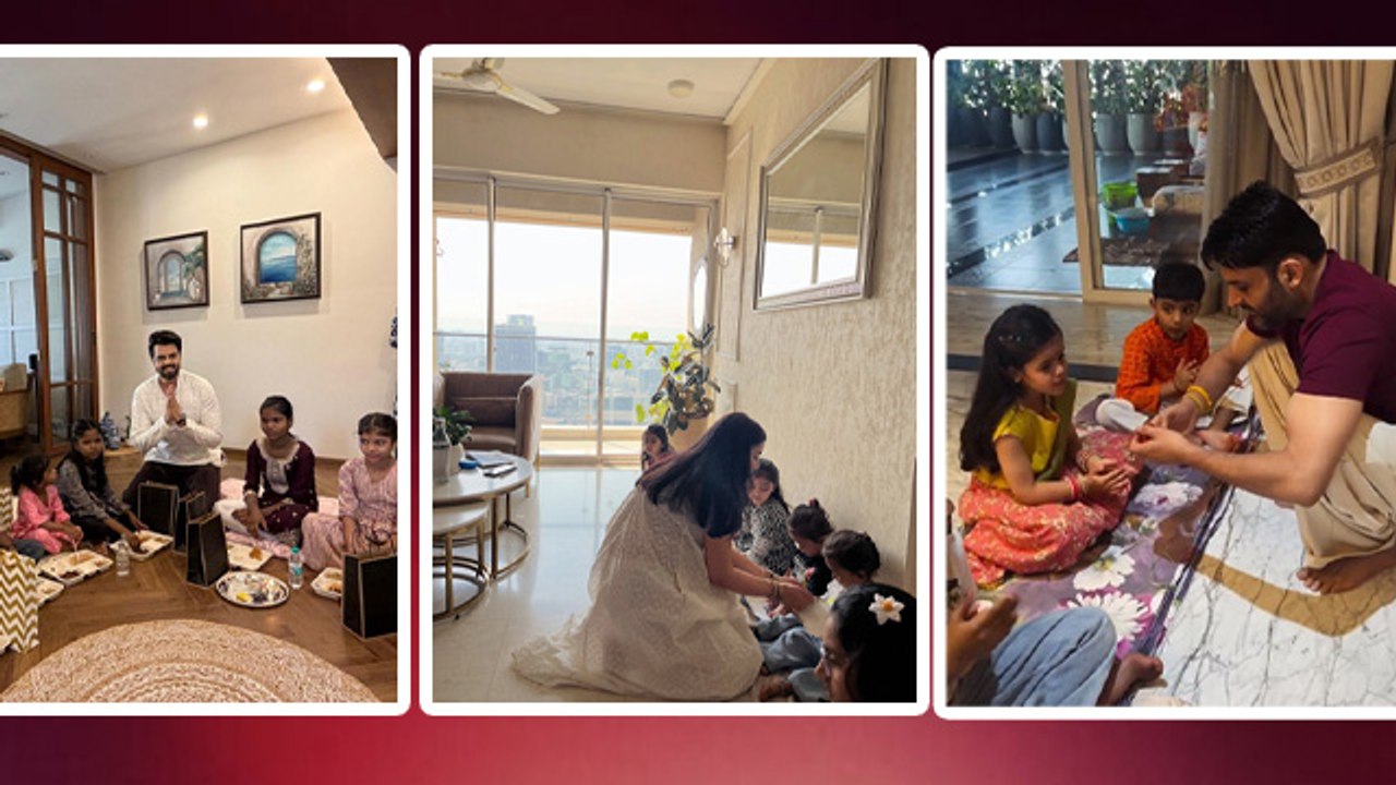 Chaitra Navratri 2026: Kapil Sharma, Maniesh Paul, Surbhi Jyoti ने किया Kanya Pujan Video |