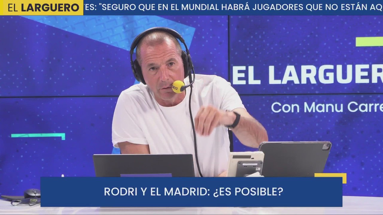 Manu Carreño dice lo que nadie se atrevía a decir sobre Rodri y el Real Madrid… y tiene mucho sentido