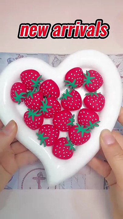 3D Mini Cute Red Strawberry Fruit Silicone Focal Beads