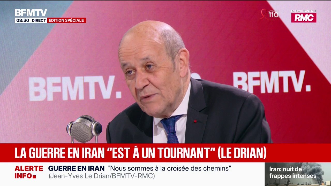 Guerre au Moyen-Orient: "Le président Trump veut sortir de la crise", affirme Jean-Yves Le Drian