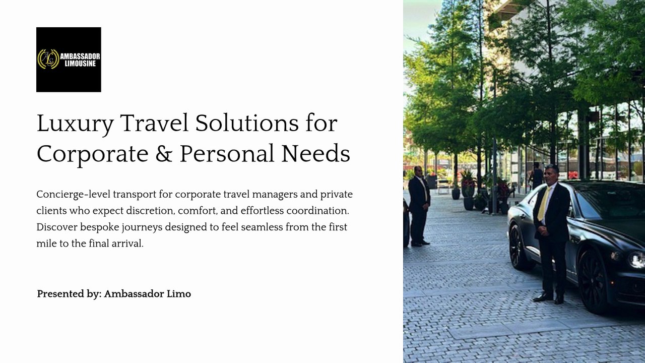 Luxury Travel Solutions for Corporate & Personal Needs