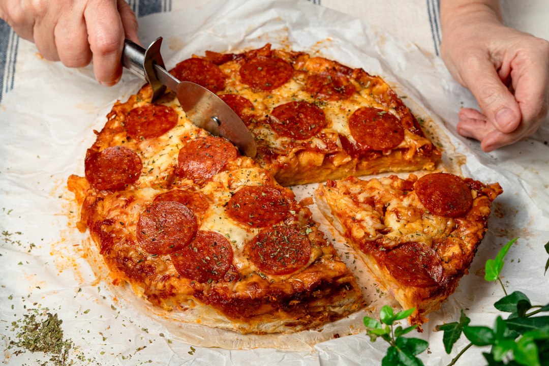 Quiche con tortitas de trigo