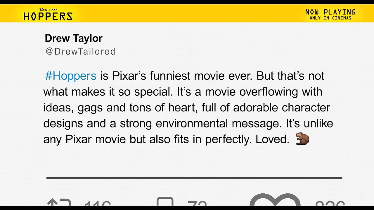 Hoppers | Tv Spot: Tom Review