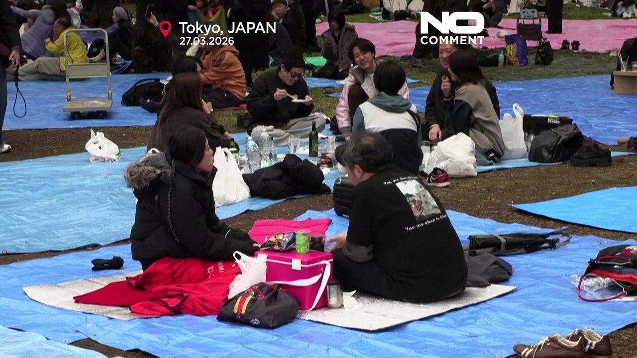 Japan: Tokyo sakura season begins with Ueno Park picnics