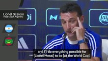 Scaloni will do 'everything' to get Messi to 2026 World Cup