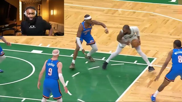 Jaylen Brown sick of Lu Dort fouling him and loved baiting SGA into foul 😂