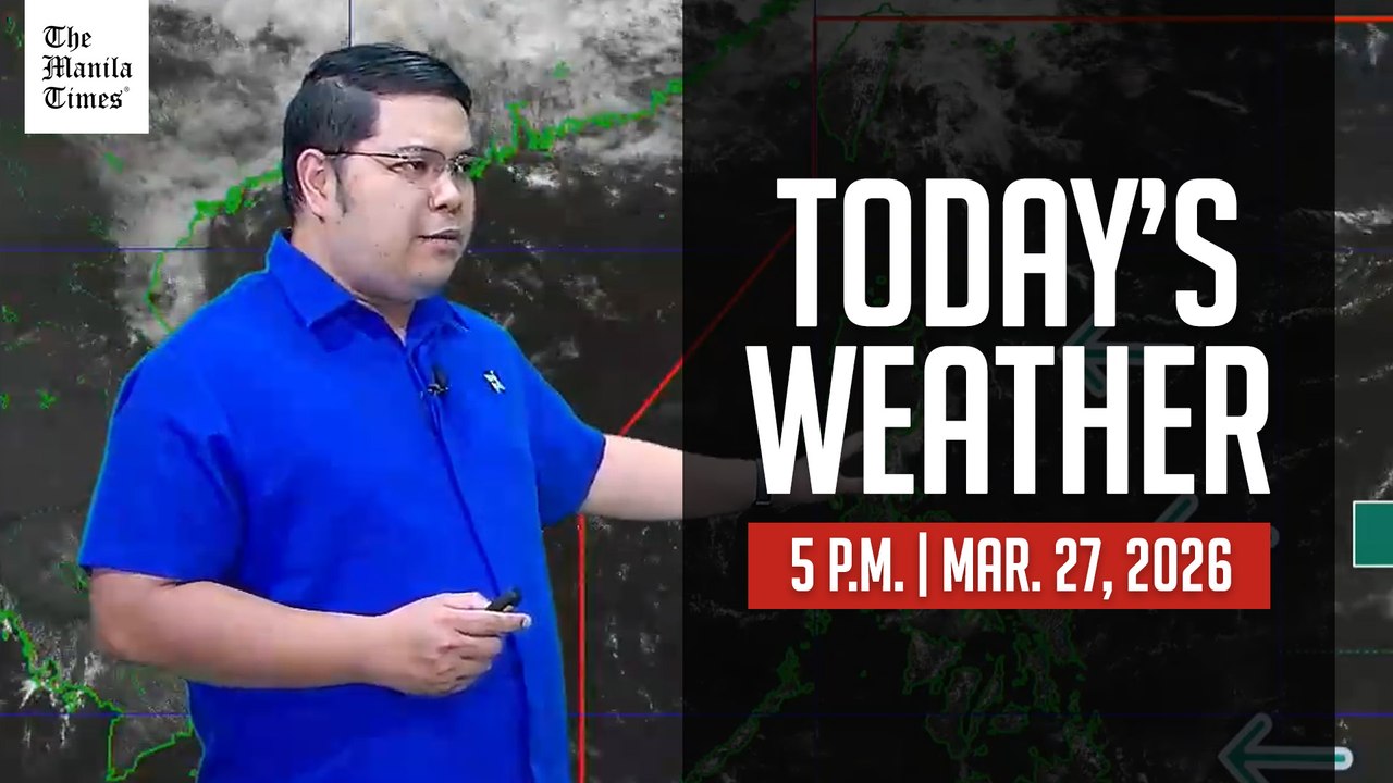 Today's Weather, 5 P.M. | Mar. 27, 2026