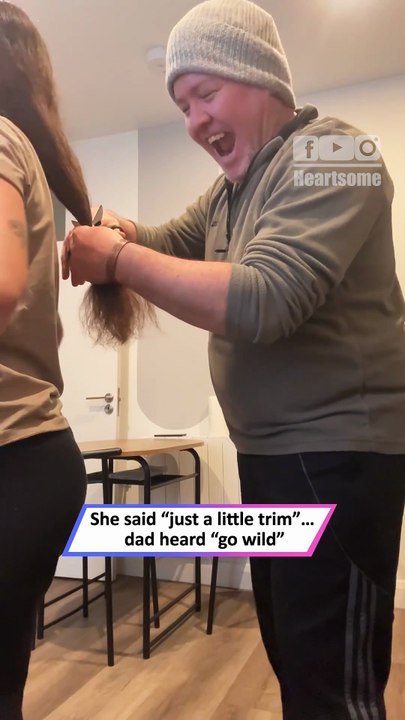 Dad’s Haircut Goes Too Far—Kitchen Trim Turns Chaotic Fast!|| Heartsome 💖