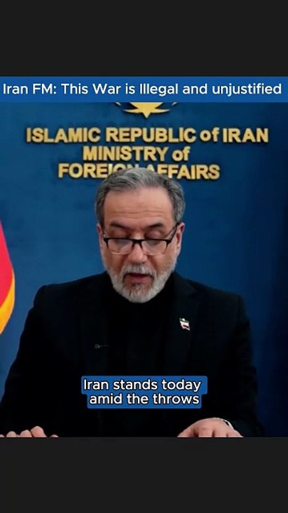 Iran UN Emergency Meeting: Araghchi Speech on “Unjustified War”