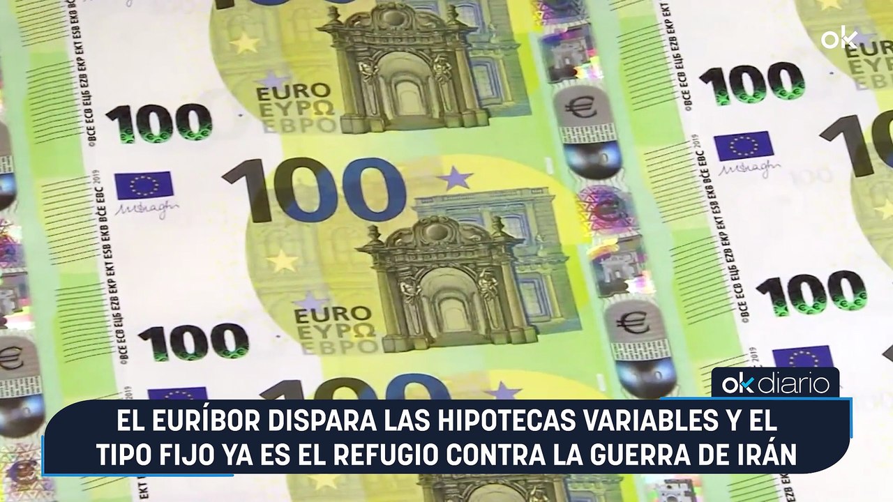 El euríbor dispara las hipotecas variables y el tipo fijo ya es el refugio contra la guerra de Irán