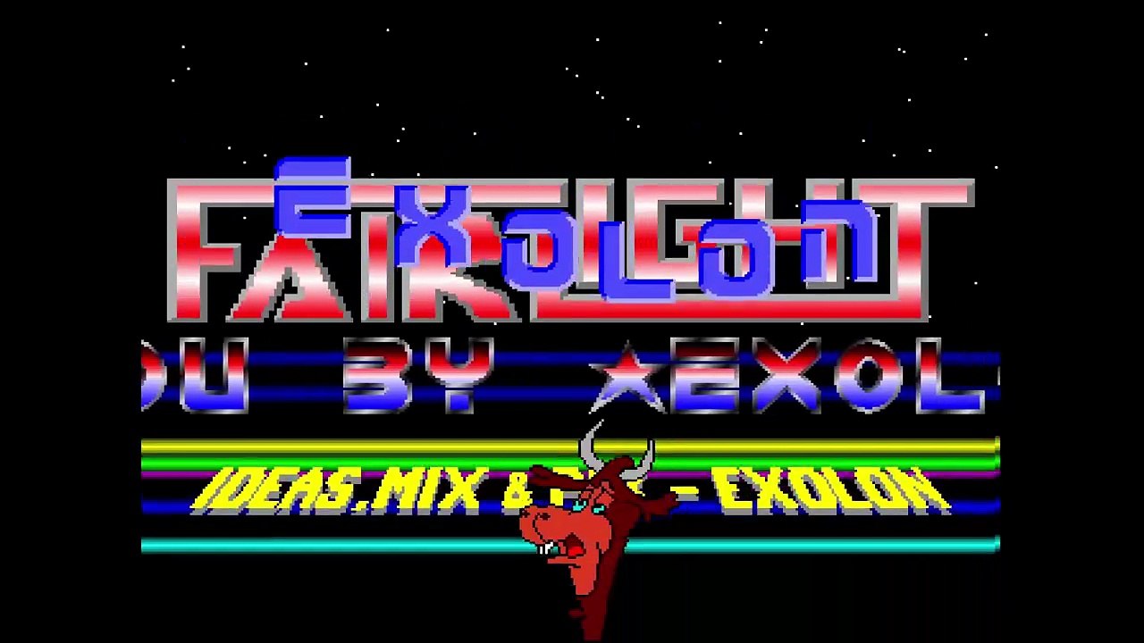 Amiga Demo Cow Demo by Fairlight and Northstar