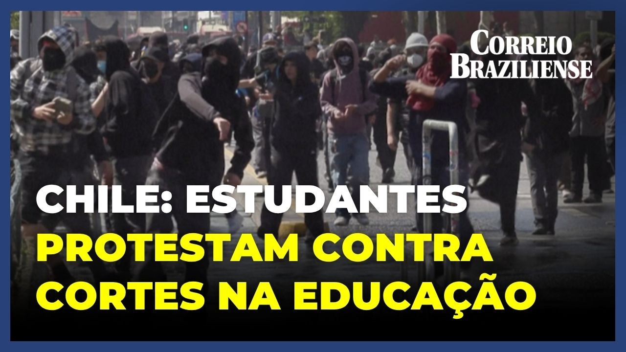 Milhares de estudantes no Chile protestam contra Kast por cortes na educação