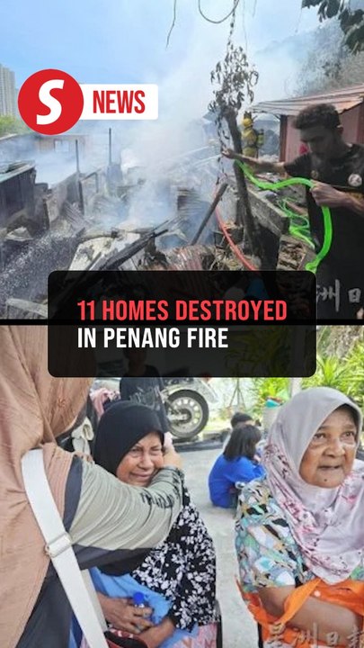 Families homeless after 11 houses destroyed in Batu Feringghi fire