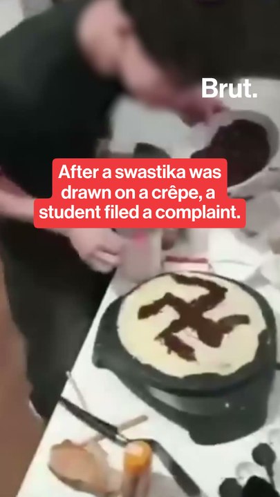 After a swastika was drawn on a crêpe, a student filed a complaint.