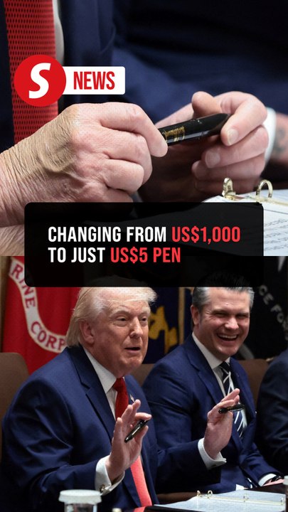 Trump amuses Cabinet members and press with Sharpie pen story