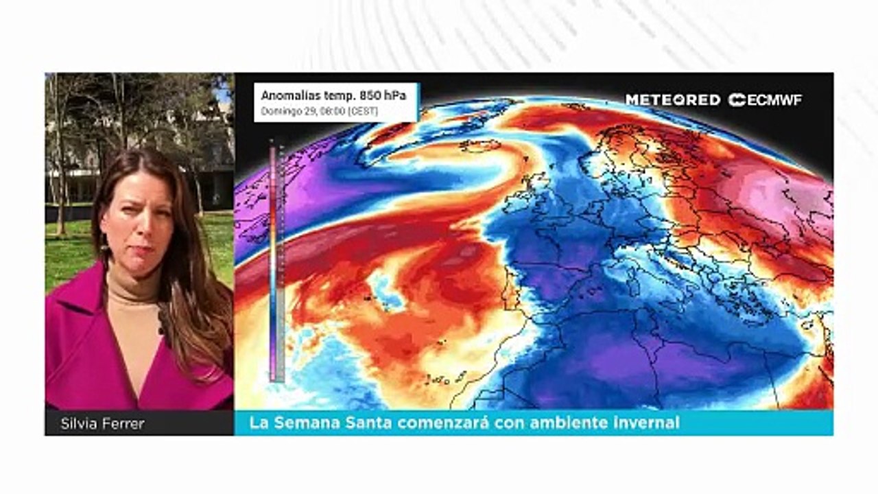 La Semana Santa comenzará con una irrupción polar
