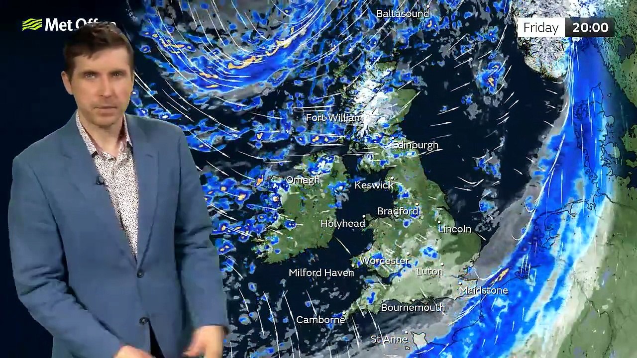 Met Office Friday Afternoon Weather Forecast 27/03/2026