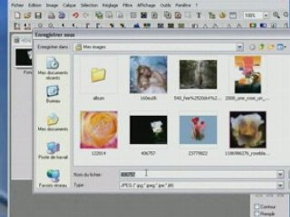 Recadrer avec photofiltre
