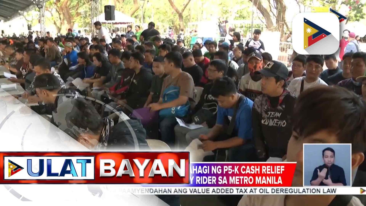 DSWD, patuloy ang pamamahagi ng P5,000 na cash relief assistance sa mga delivery rider sa Metro Manila | ulat ni Elijah Canlas