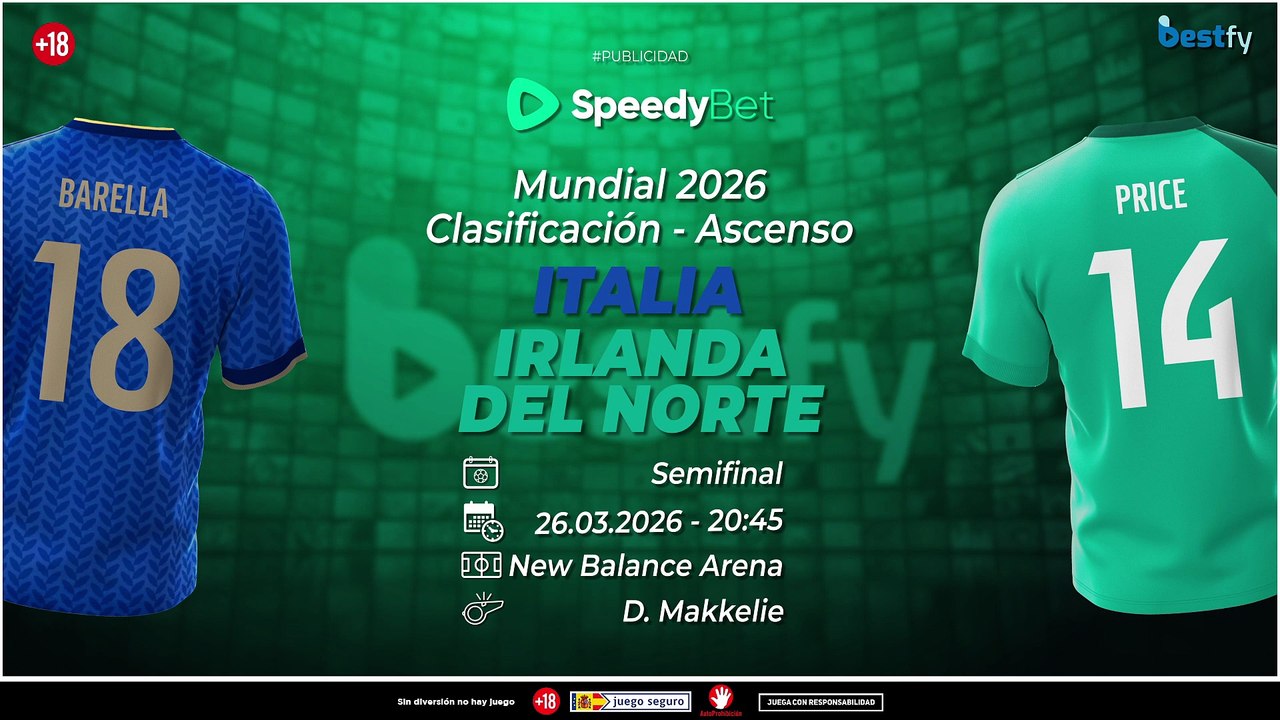 Primer paso hacia el Mundial para Italia ante Irlanda del Norte