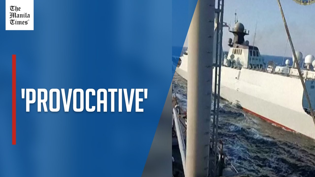 Chinese vessel sails at 'unsafe' distance from Philippine Navy ship