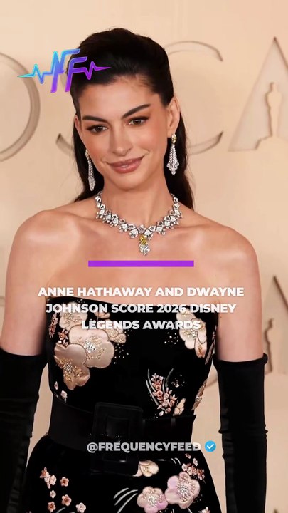 Anne Hathaway and Dwayne Johnson are to be honoured at the 2026 Disney Legends Awards.