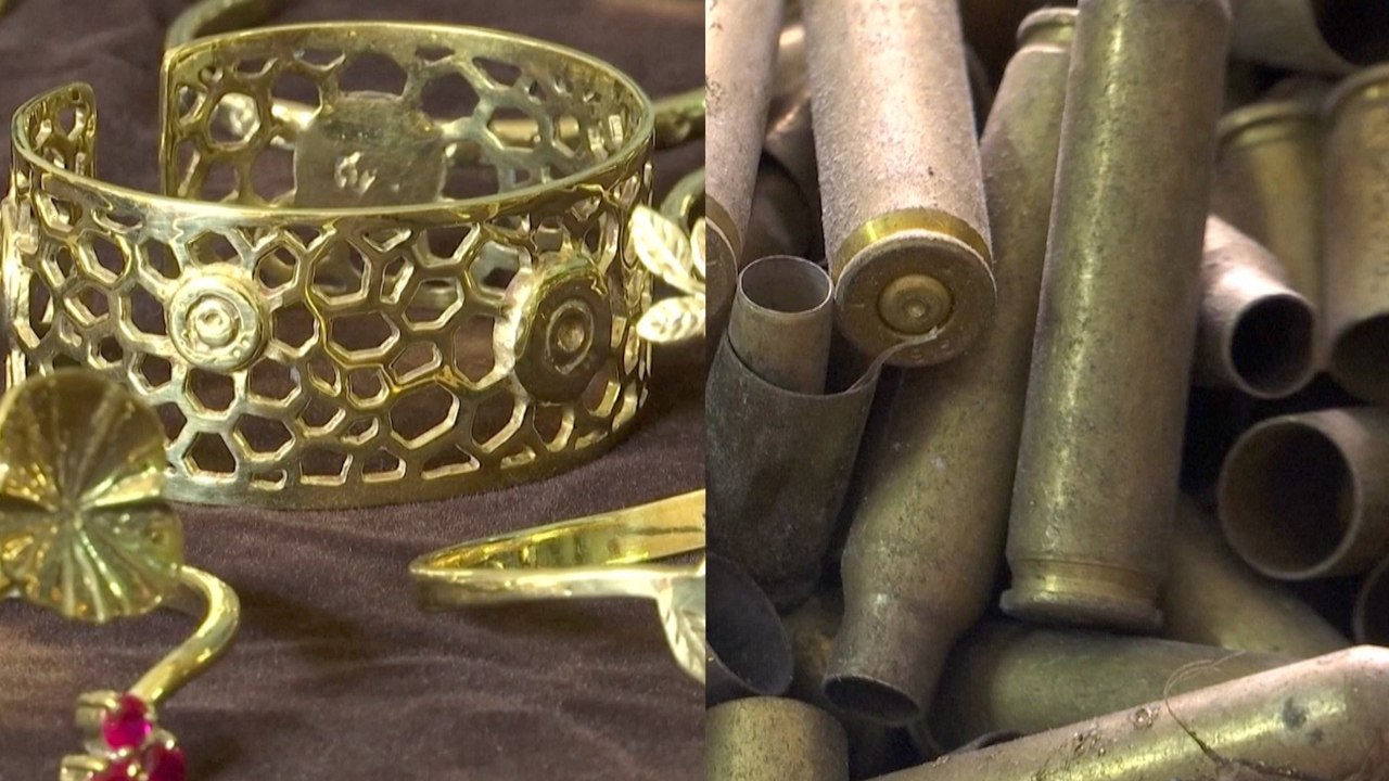 Cambodian Bullet Jewelry Promotes Peace, Crafted from Used Shell Casings
