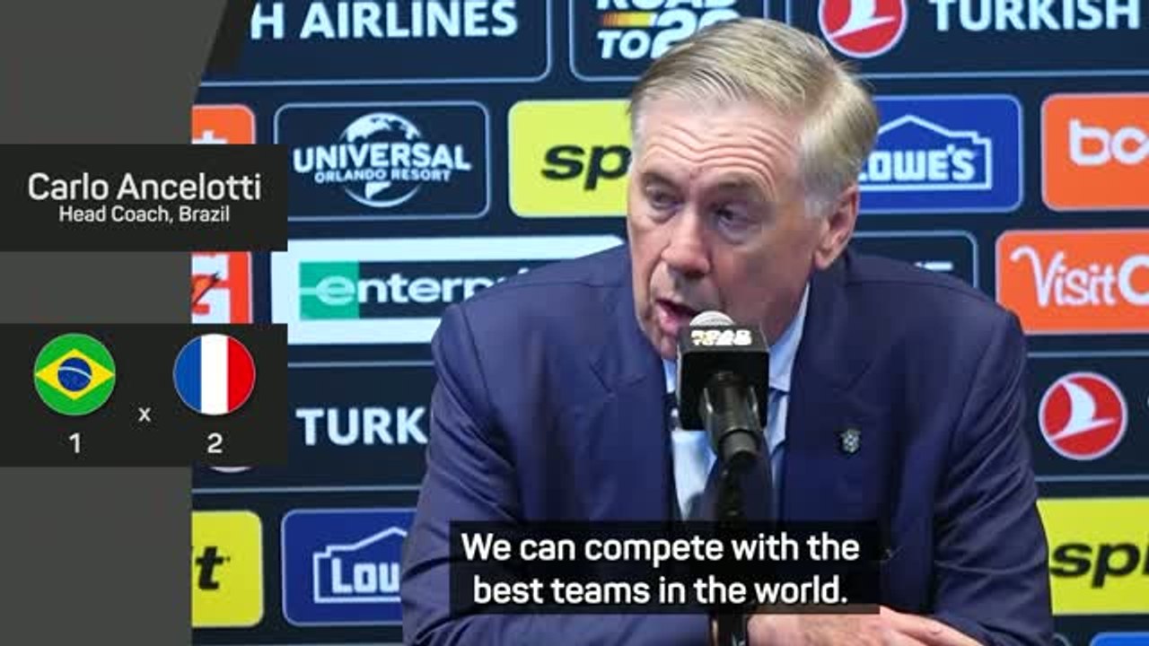 Ancelotti backs Brazil for World Cup success after defeat to 'rivals' France
