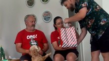 Woman Opens Christmas Present and Finds a Large Rock Inside