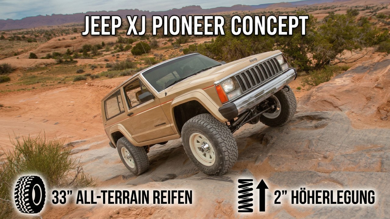 Jeep XJ Pioneer Concept als Hommage an den Cherokee von 1984