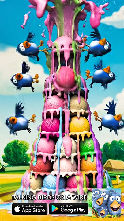 Infinite ice cream glitch gone wrong! 💀 Talking Birds On A Wire Game