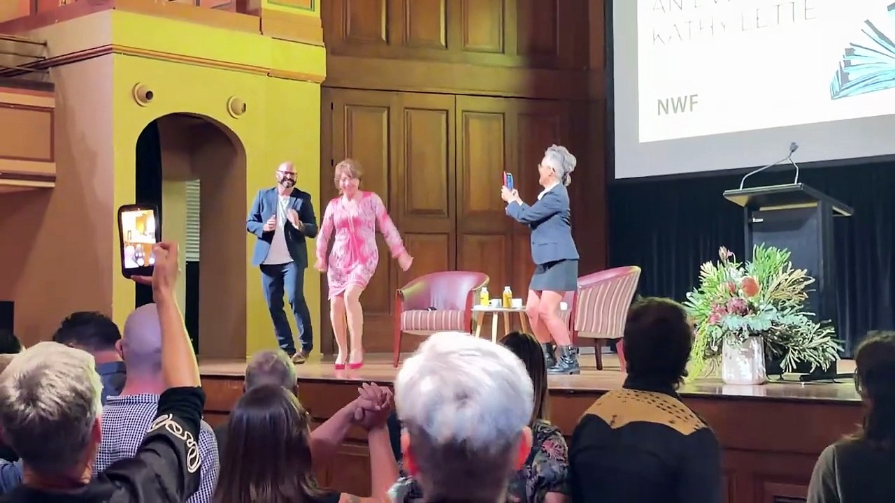 Puberty Blues author Kathy Lette at the Newcastle Writers Festival in March 2026 - Newcastle Herald - March 27, 2026
