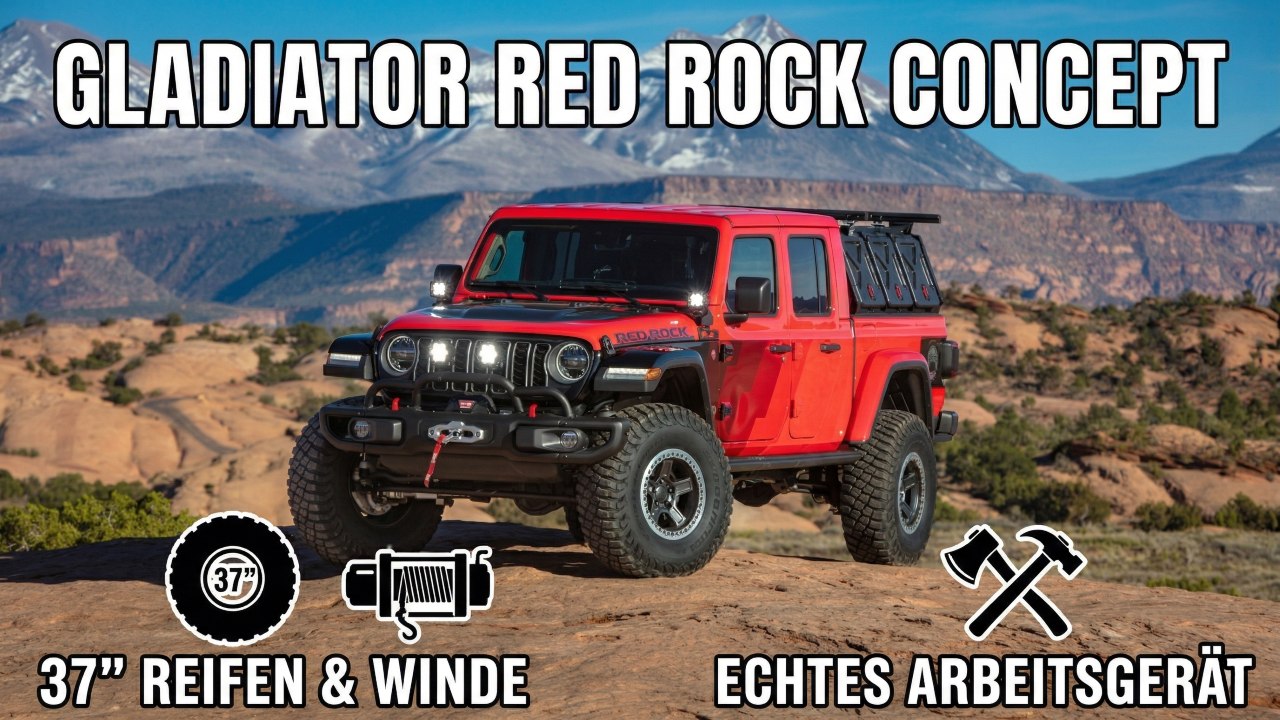 2026 Jeep Gladiator Red Rock Concept im Detail erklärt